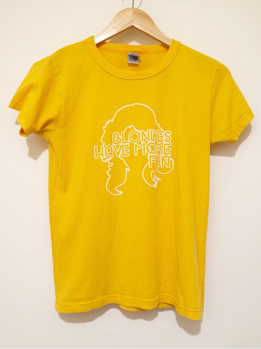 Urban Renewal Yellow 'Blondes Have More Fun' Graphic Tee Dolly Parton Inspired